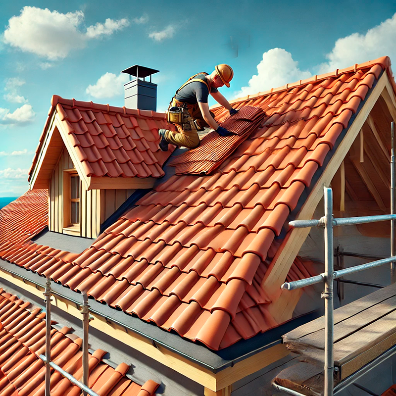 Dacheindeckung – Wir modernisieren Ihr Dach mit hochwertigen Ziegeln und professioneller Dämmung – für optimalen Schutz, Energieeinsparung und ein attraktives Erscheinungsbild.