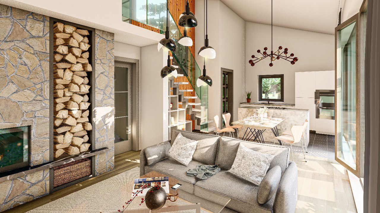 Flachdachhaus mit ökologischer Dämmung